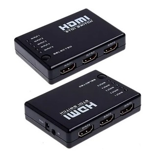 Switch Hub Hdmi 5x1 5 Entradas 1 Saída Controle Remoto 1080p (1)