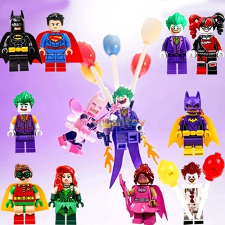 Lego Dc Super Heroes Filme Batman Minifigures Robin Joker Harley Quinn Building Blocks Brinquedos Presentes