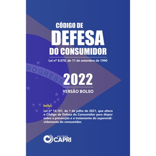Código de Defesa do Consumidor 2022 Versão Bolso