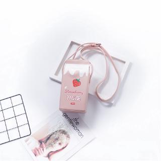 Cute Creative Fruit Milk Mini Sling Bag Women Sling Beg Large Capacity Cosmetic Mobile Phone Bag (6)