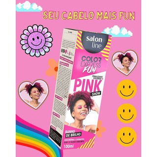 Salon Line Color Express Fun Pink Show Tonalizante 100ml Cabelo Rosa Show (3)