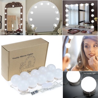 Kit 10 Luzes De Lâmpadas Led Para Espelho Maquiagem Camarim Fixação Ventosa Premium (4)