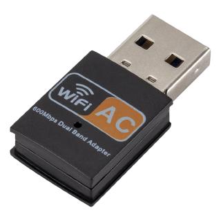 600 Mbps 2.4-5ghz USB Dual Band Wireless Adapter WiFi Dongle 802.11 AC Laptop PC (4)
