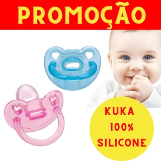 Chupeta kuka 100% Silicone Ortodôntica para bebês- KUKA Soft