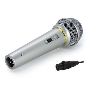 Microfone Dinâmico Profissional de Mão Karaoke P10 Original Igreja Preço de Atacado com cabo 3m