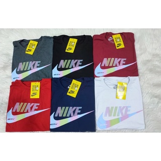Camiseta Nike Plus Size Logo colorido Masculino Adulto G1 G2 G3 fio 30.1 100% Algodão