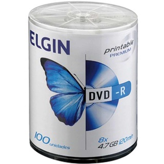 Dvd Gravavel Printable Dvd-R 4.7Gb/120Min/16X - Elgin Tb/100