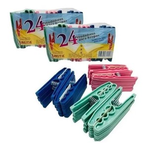 COM OFERTA 1-unidade Prendedores De Plástico Contém 24 Ou 12 Peças Colorido - Keita (1)