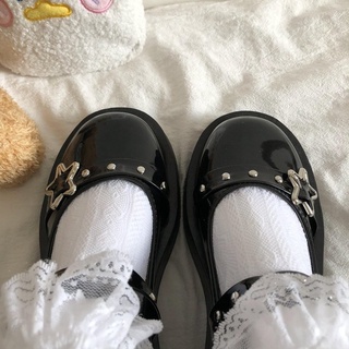 Sapato Japonês Lolita Muffin De Fundo Redondo Com Fivela (5)