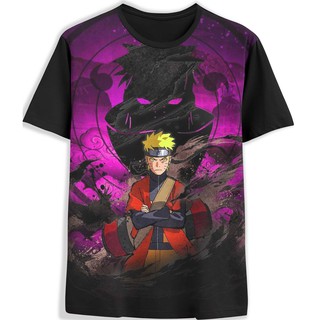 Camisa Camiseta 3d Full Naruto Uzumaki Sombra
