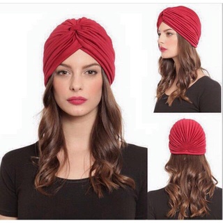Turbante touca estilo indiano para cabelo/ feminino/ elástico fechado