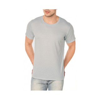 Camisa masculina CINZA CLARO 100% poliéster para sublimar (camiseta).