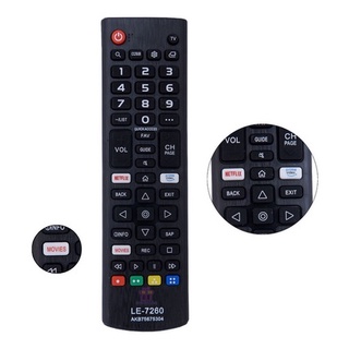 Controle Remoto Compatível Tv LG Smart Amazon Netflix 7260