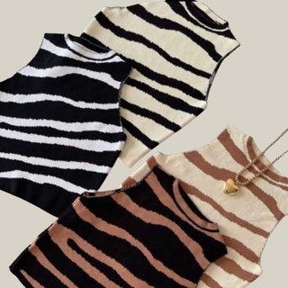 Regata Cropped Zebra Estampa Animal Print Feminina Blogueira Lançamento 2022