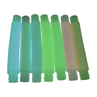 Fluorescente Luminosa Pop TUBE CANO Fidget Toy Descompressão Sensorial Dedo Squishy/Tubo Sensorial Fidget Pop Alivia A Inquietação/ Pequeno E Grande Melhor (5)
