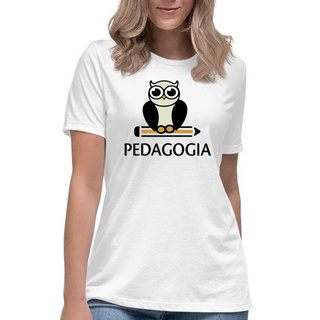 Camiseta pedagogia coruja love profissão curso faculdade