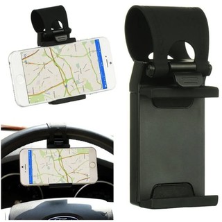 Suporte Veicular de Volante PRETO Para Celular GPS Smartphone - Apoio de celular para carros Uber 99 Pop Taxi (1)
