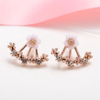 Coreano Moda Imitação De Pérolas Brincos Pequena Flores Margarida Pendurado After Jóias Sênior Feminino (8)