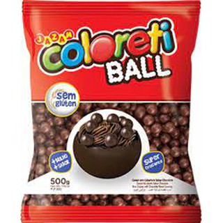 coloreti Ball 500g Cereal Jazam Crocante Sorvetes Bolos Chocolate confeito Festas Aniversarios