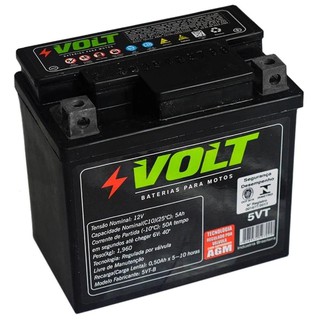 Bateria Moto Volt 5vt Titan 150 Nxr Bros Biz Web Hunter Pop Xre 300 Factor 125 Fazer 150 (1)