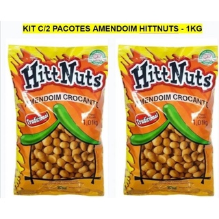 KIT Com 2 Amendoins Crocante Natural 1,01kg - Hittnuts