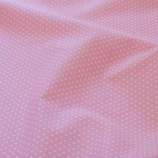 Tecido tricoline poa bolinha 1,40 m largura rosa