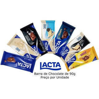 Barra de Chocolate Lacta - 90g / Preço por Unidadde (1)