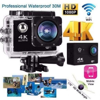 Action Câmera Filmadora 4k Ultra Hd Wi-fi Resistente Água 30m Novidade