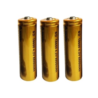 3 Bateria Recarregável Li-ion 18650 4.2 9800mah Para Lanterna