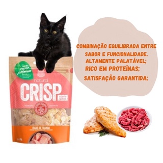 Petisco super premium, Petisco para gatos, Petisco Natural Crisp - 20g