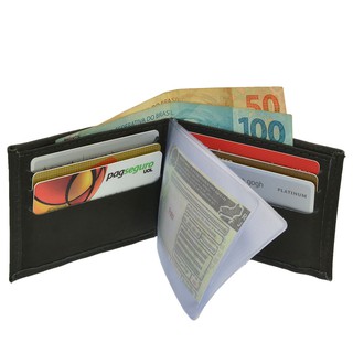 Carteira masculina confortável no bolso e pratica com porta cartões cédulas e documentos envio imediato