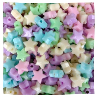 Entremeio Miçanga Estrela Infantil Candy Colors - 150 unidades