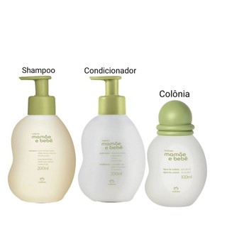kit Girassol Mamãe e Bebê Natura (Colônia Mamãe e Bebê 100ml, Shampoo e Condicionador Mamãe e Bebê 200 ml)