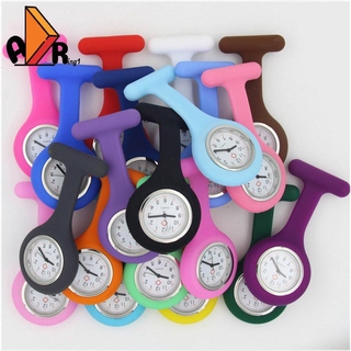Alta qualidade enfermeira relógio de bolso relógios para meninas silicone broche túnica