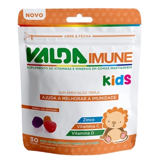 Vitamina Infantil Valda Imune Kids Gomas Mastigáveis