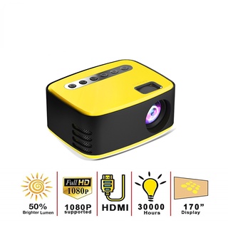 Projetor De Casa Nova Marca T20 Mini Portátil 1080 P USB HD LED Home Media Player De Vídeo Cinema 320x240 Pixels Suporte Fácil De Transportar (1)