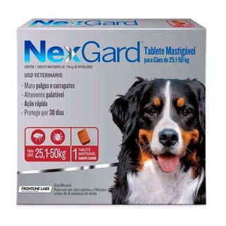Remédio Para Pulgas e Carrapatos de Cachorro de 25,1 a 50 kg