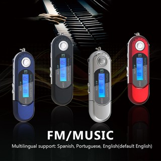 Mini USB Portátil MP3 Player Digital LCD Flash Apoio 32GB Slot Para Cartão TF Music Rádio FM globalsale