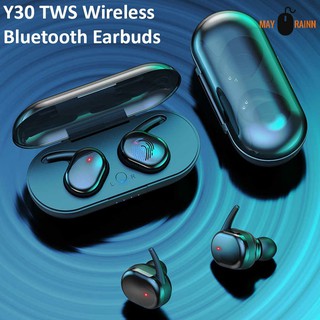 Fones Y30 Tws Fone De Ouvido Sem Fio com Bluetooth Esportivo / Headset 5.0 / Mini Fone De Ouvido Estéreo Binaural