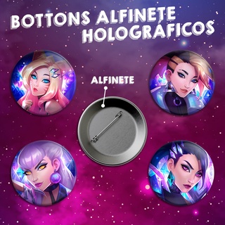 Botton Holográfico KDA - Alfinete