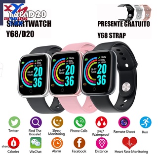 Relógio Smart Watch Feminino Y68 Monitor De Frequência Cardíaca