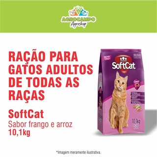 Ração para gatos adultos sem corantes artificiais SoftCat 10,1kg (1)