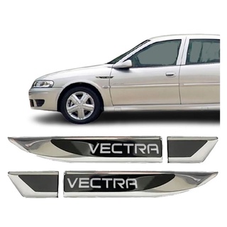 Par Emblema Lateral Resinado Aplique Adesivo Paralama Porta GM Vectra