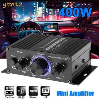 Ak170 400W Amplificador de Áudio Digital Estéreo FM Rádio Mic Carro Casa-Mini amplificador de Baixa distorção Som de alta qualidade AMAN