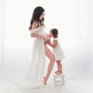 Sexy Vestidos De Maternidade Para Ensaio Fotográfico Chiffon Gravidez Vestido Fotografia Prop Maxi Mulheres Grávidas Roupas