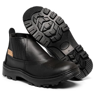 Kit 2 pares de botina masculina segurança coturno couro legítimo bota cano baixo trabalho (4)