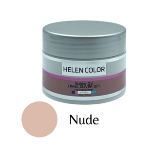 Gel para Unhas de Gel Helen Color Silver Autonivelante 20g e 35g Alongamento de Unhas