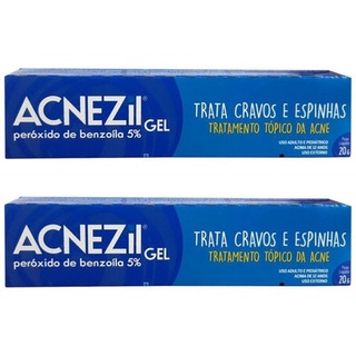 KIT 2x - Acnezil Gel 20g -Tratamento Para Cravos Espinhas
