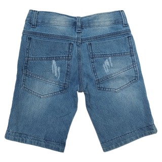Bermuda Infantil Masculina Jeans com Regulador no Cós (2)