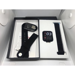 Smartwatch Inteligente Relógio P70s 2 Pulseira Aço+puls Extra